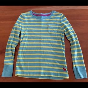 EUC Girls Mini Boden, long sleeve shirt w/ pocket